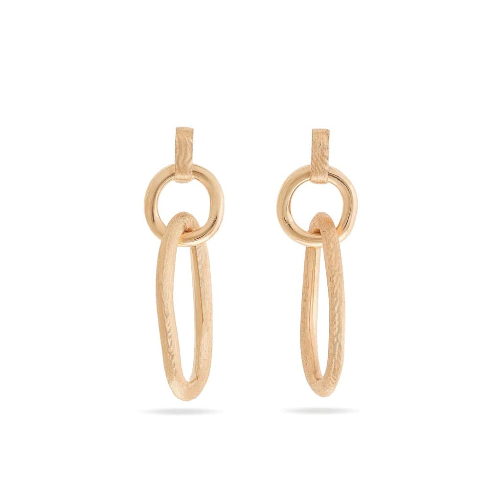 Marco Bicego Jaipur Link Collection 18K Yellow Gold Double Drop Earrings 0