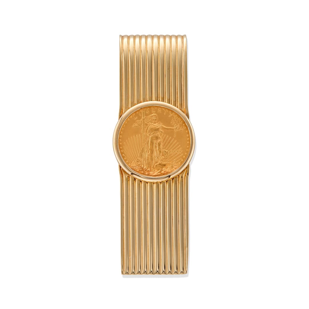 Yellow Gold 2005 Fifty-Dollar Coin Money Clip
