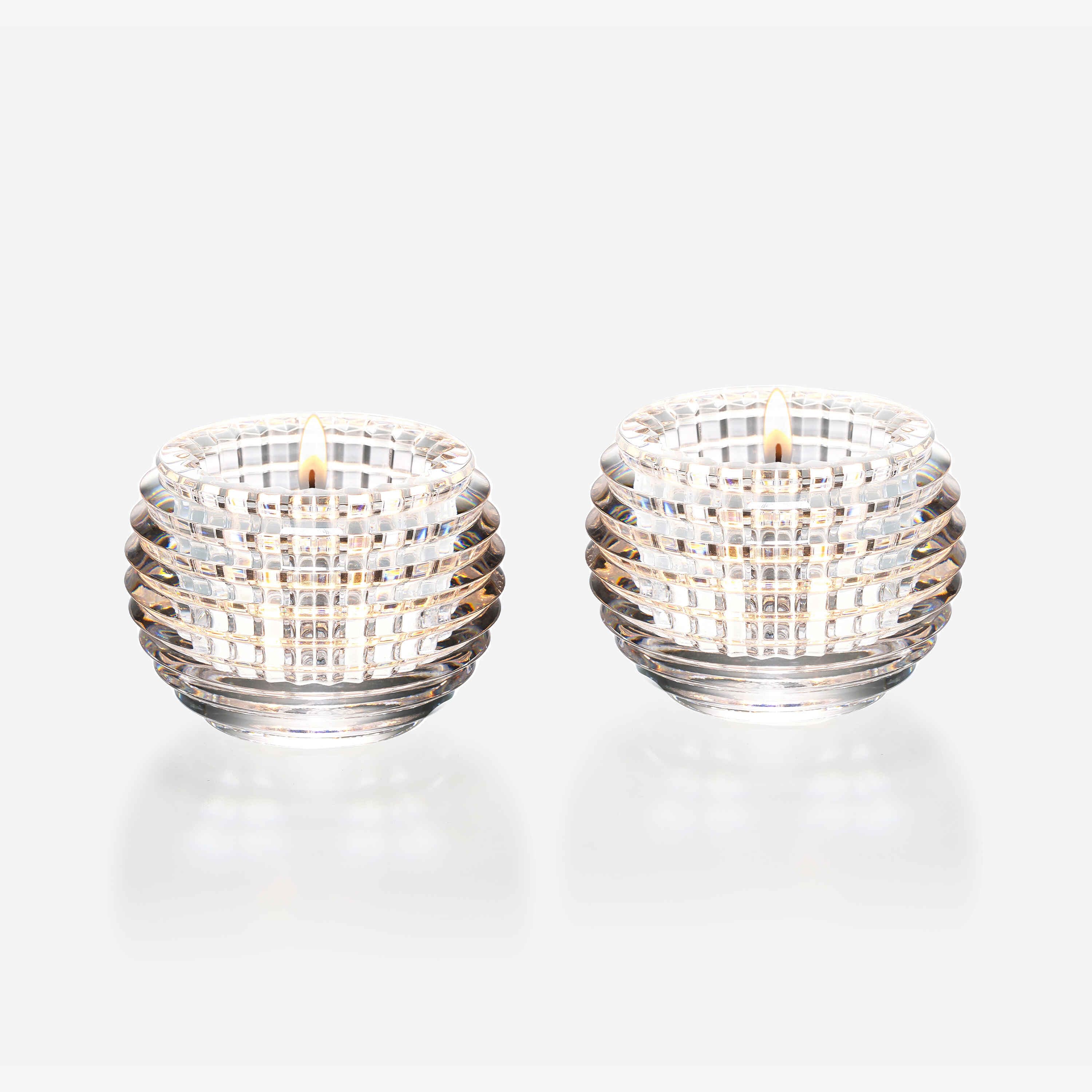 Baccarat Eye Votives in Clear, Set of Two 0