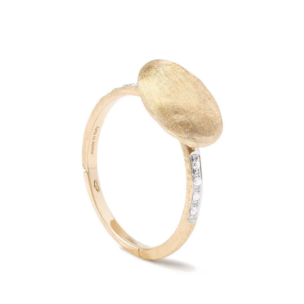 Marco Bicego Siviglia Grande 18K Yellow Gold and Diamond East West Ring