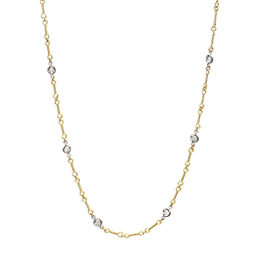 Roberto Coin Diamonds by the Inch Station Necklace