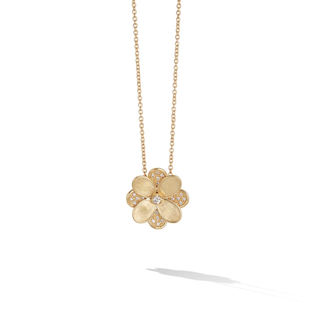 Marco Bicego Petali Diamond Flower Necklace