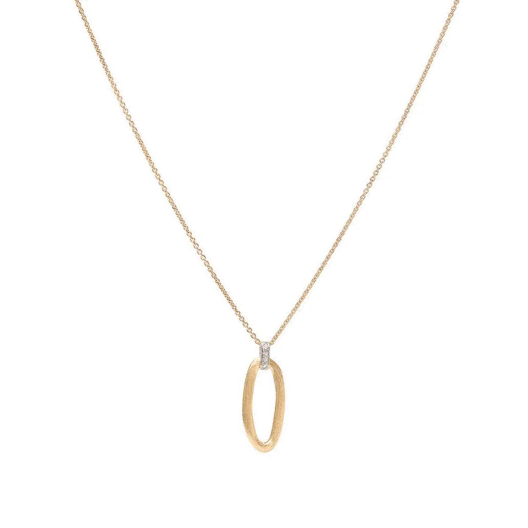 Marco Bicego Jaipur Link Collection 18K Yellow & White Gold Pendant Necklace with Diamond Accent 0