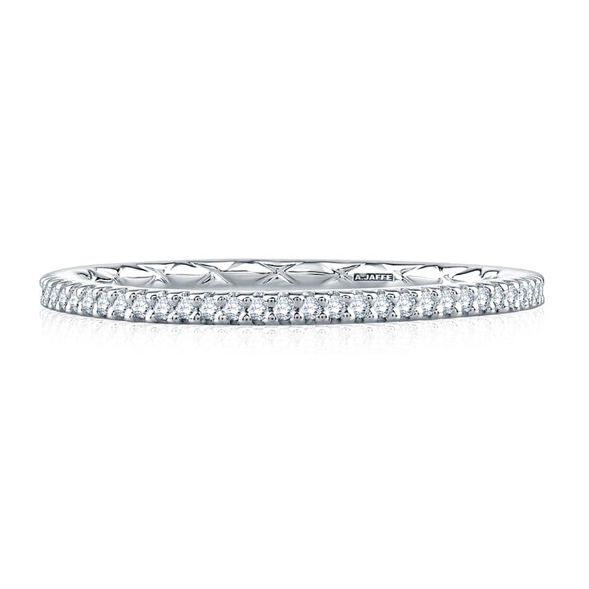 A. Jaffe Delicate Quilted Anniversary Band

