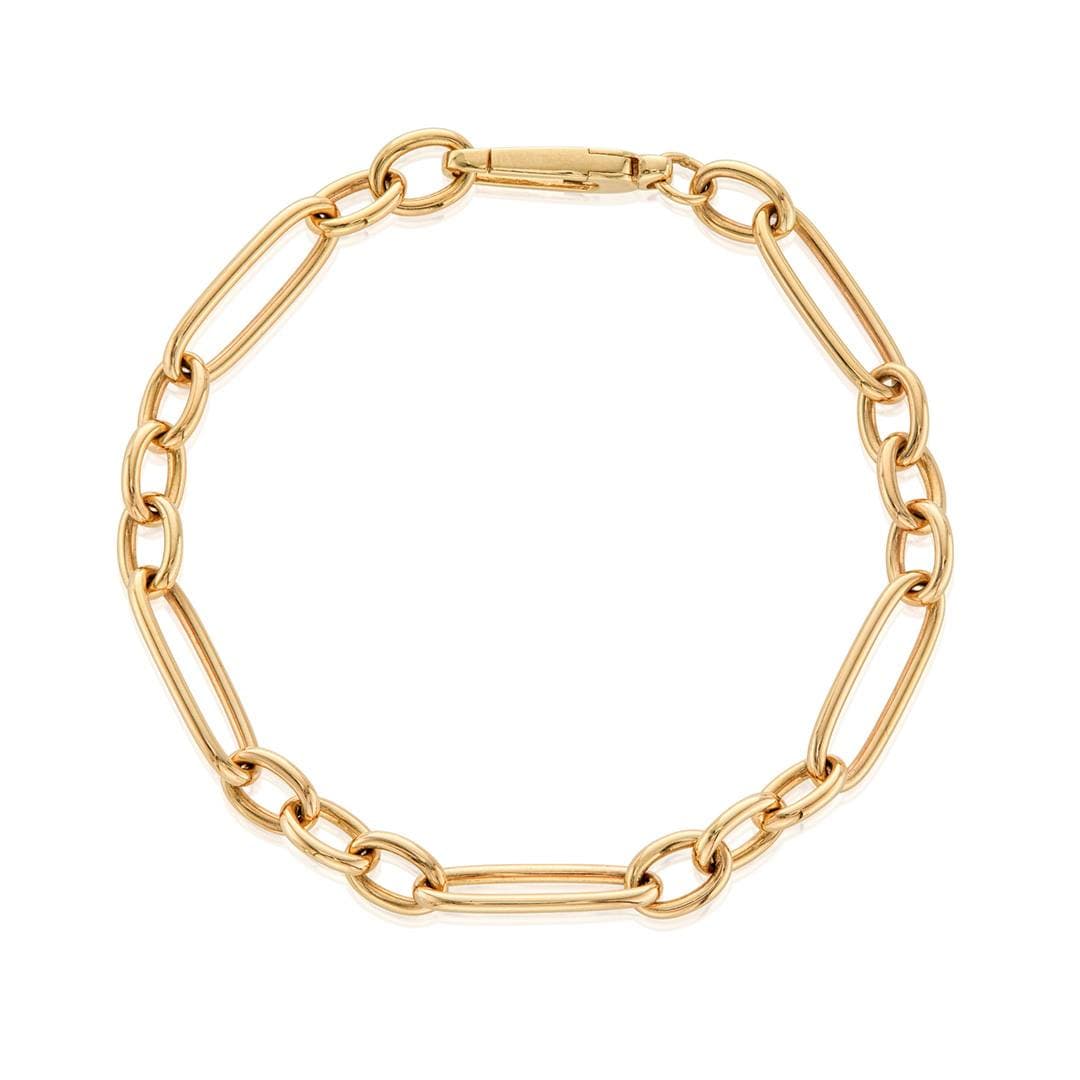 Roberto Coin Designer Gold 7.5 inch Oval Link Bracelet 0