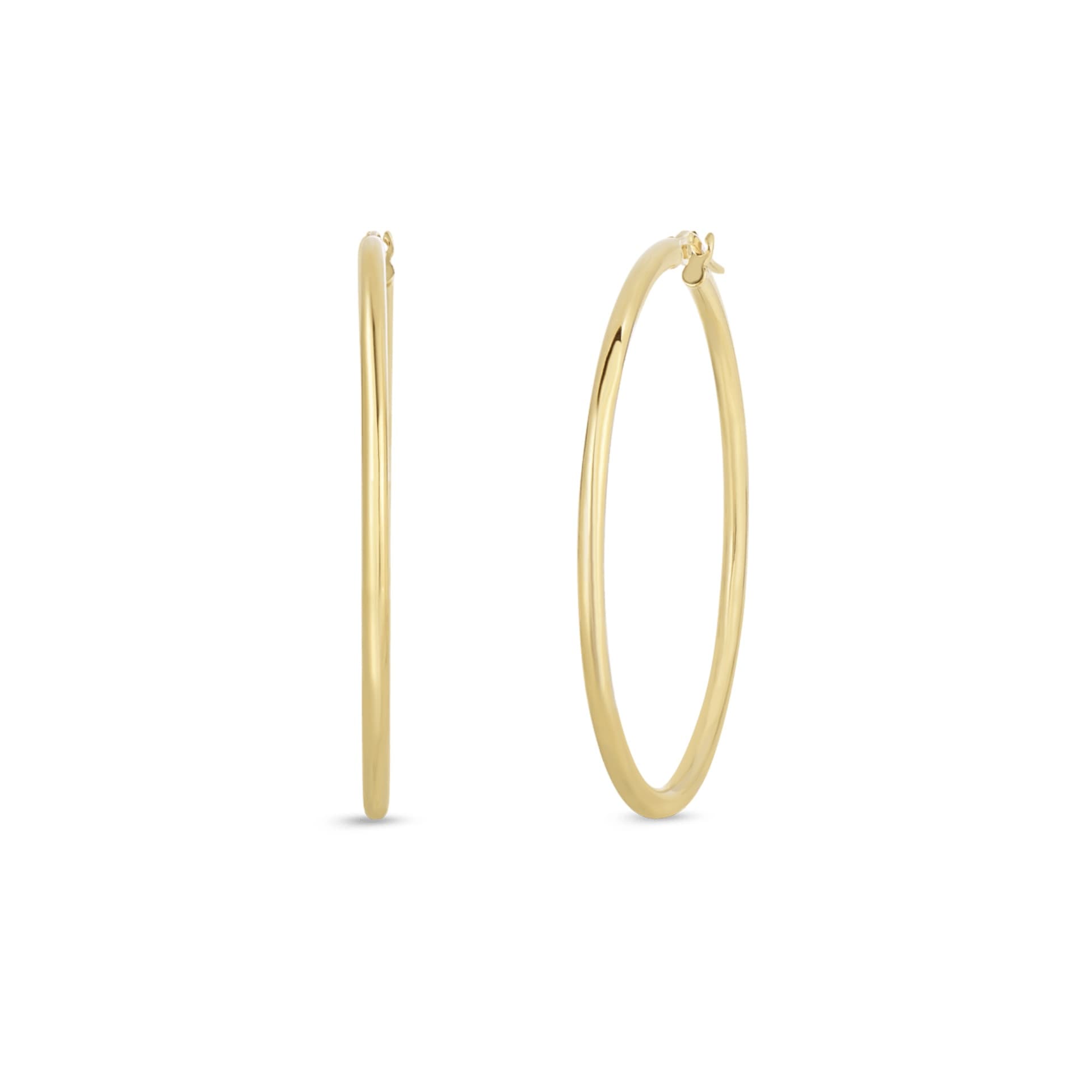 Roberto Coin Large Gold Hoop Earrings 0