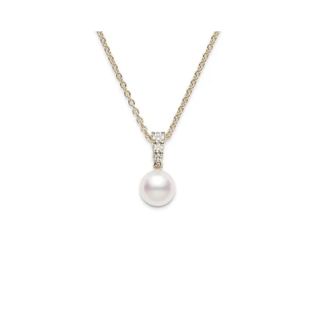 Mikimoto Morning Dew 8mm Akoya Cultured Pearl Pendant Necklace 0