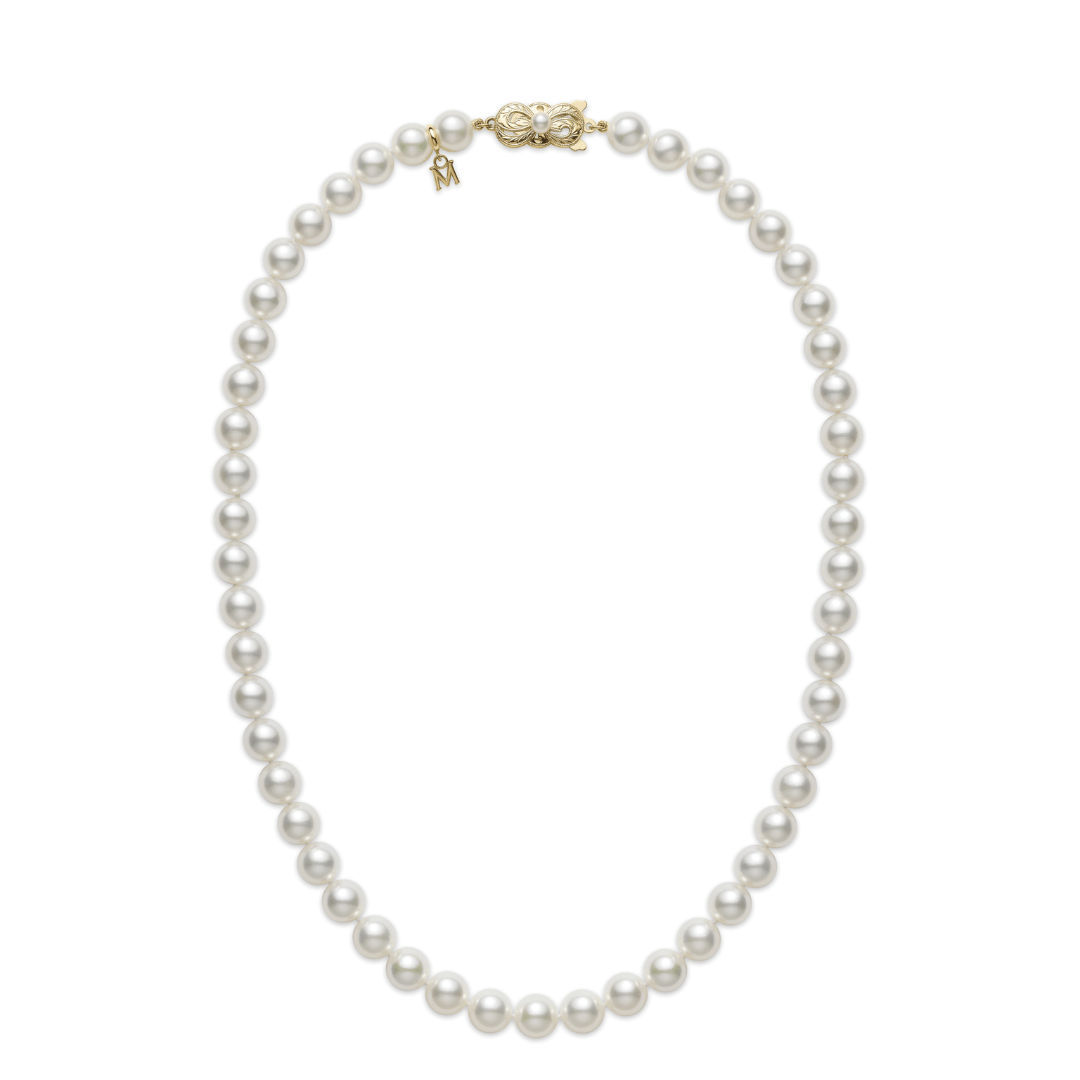 Mikimoto 7-6.5mm A Pearl Strand Necklace in Yellow Gold, 18 inches 0
