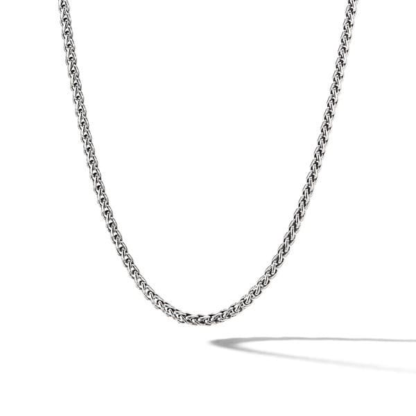 David Yurman 4mm Wheat Chain Necklace in Sterling Silver