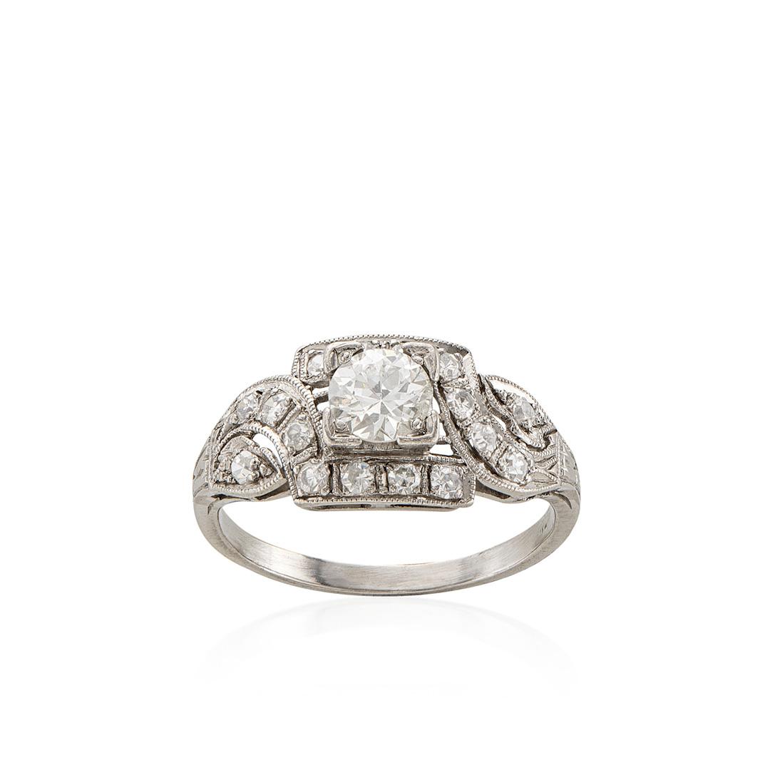 Estate Collection 1920s Platinum Engagement Ring