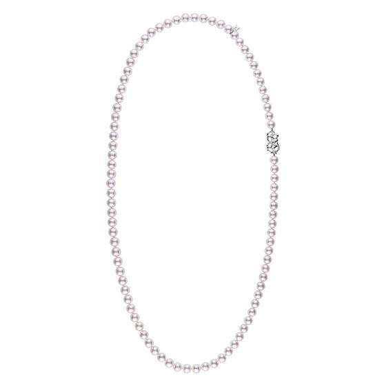 Mikimoto 34 Inch Akoya Pearl Double Eight Convertible Necklace