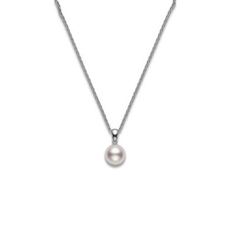Mikimoto 6.5-6mm A Pendant Necklace in White Gold