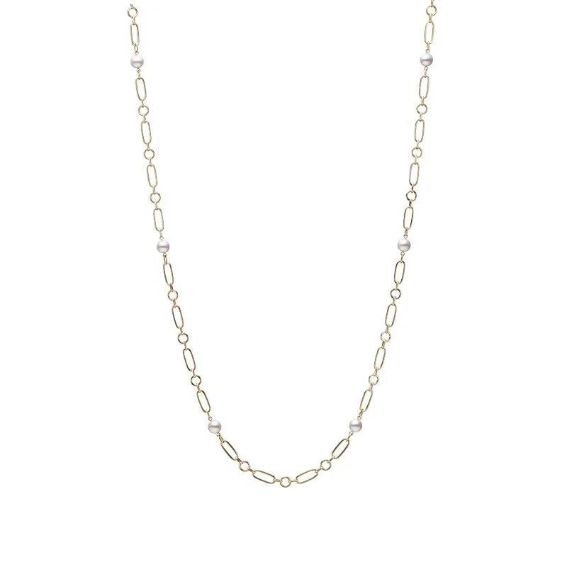 Mikimoto M Code 6.5mm A Akoya Cultured Pearl Link Station Necklace, 24 inches 0