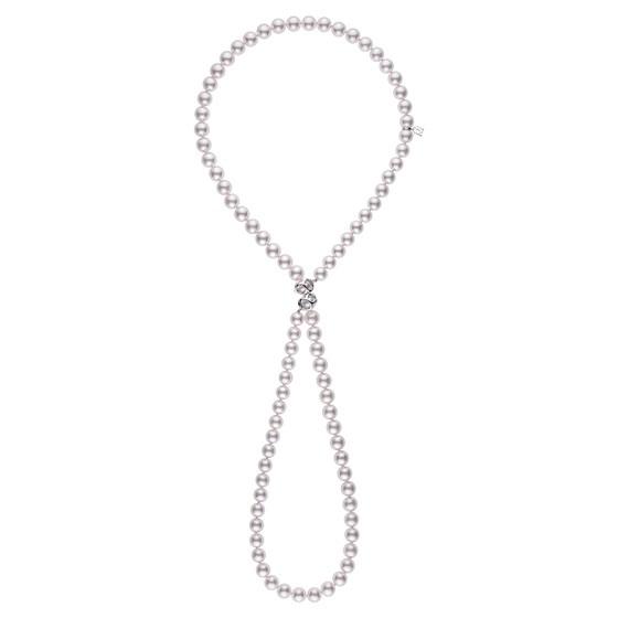 Mikimoto 34 Inch Akoya Pearl Double Eight Convertible Necklace 1