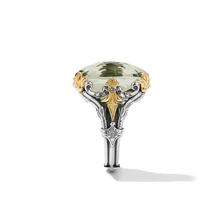 Konstantino Pythia Green Amethyst Ornate Ring 2