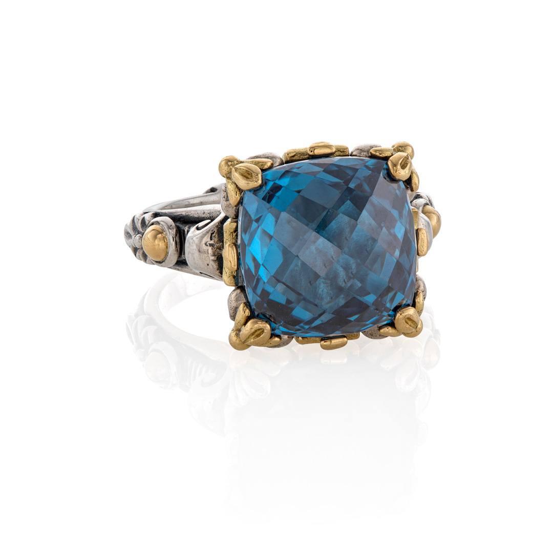 Konstantino Anthos Collection Blue Spinel Ornate Ring 0