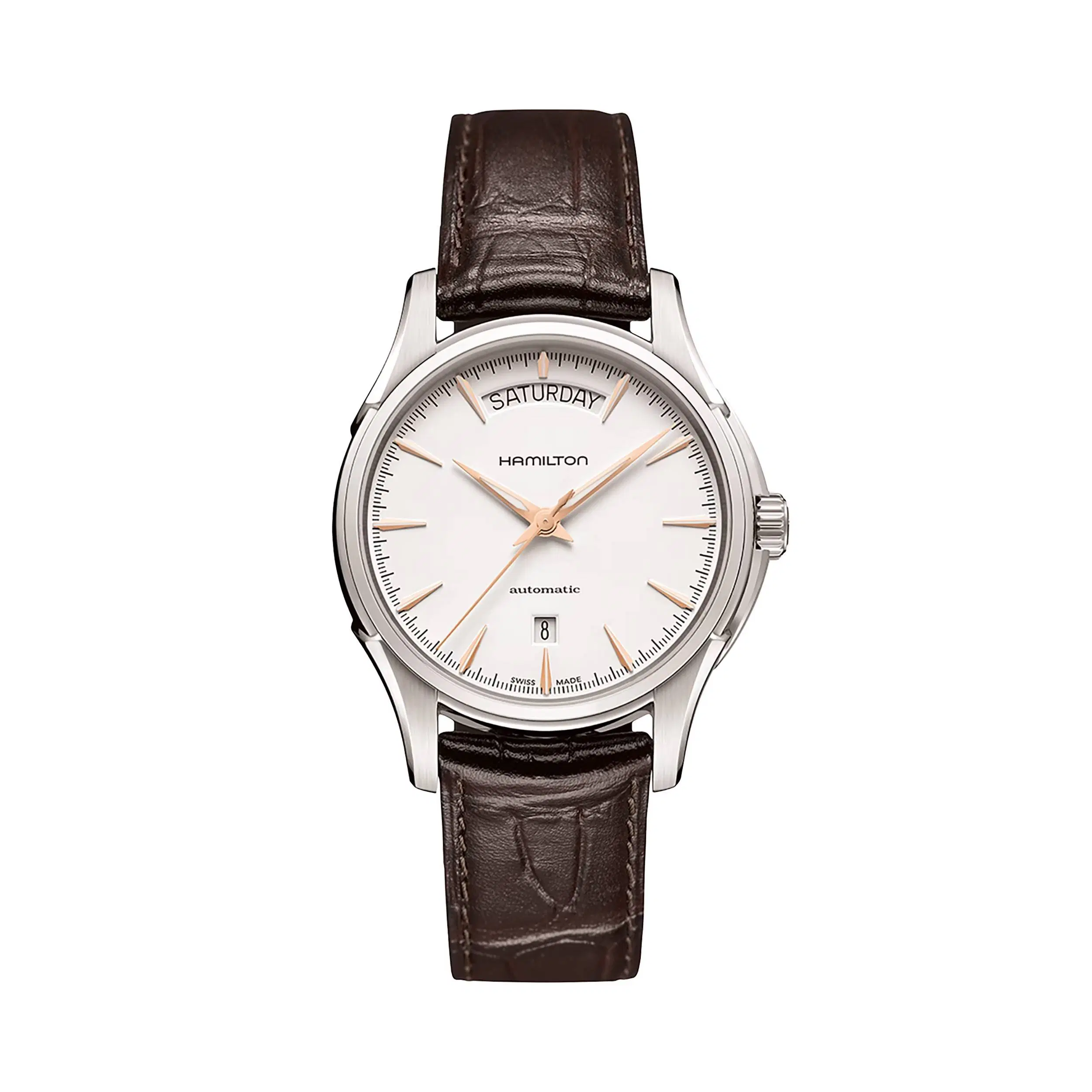 Hamilton Jazzmaster Day Date Auto with Leather Strap