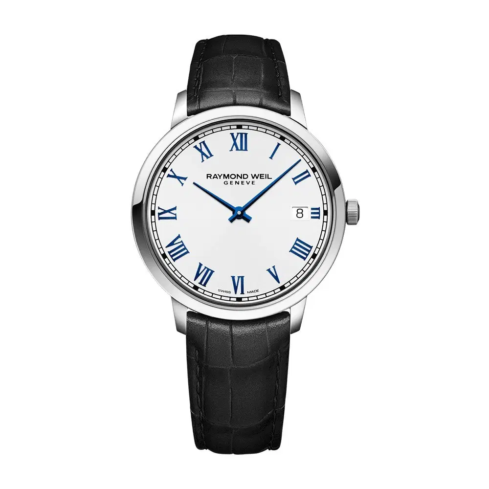 Raymond Weil Toccata Men's Classic White Dial Leather Quartz Watch