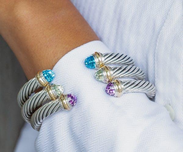 cuff style bracelets available at Lee Michaels Fine Jewelry stores