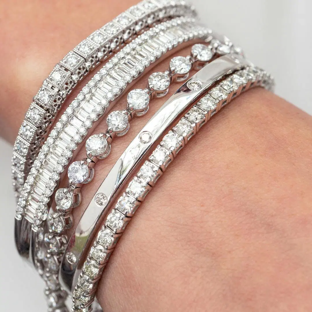 diamond bracelet stack