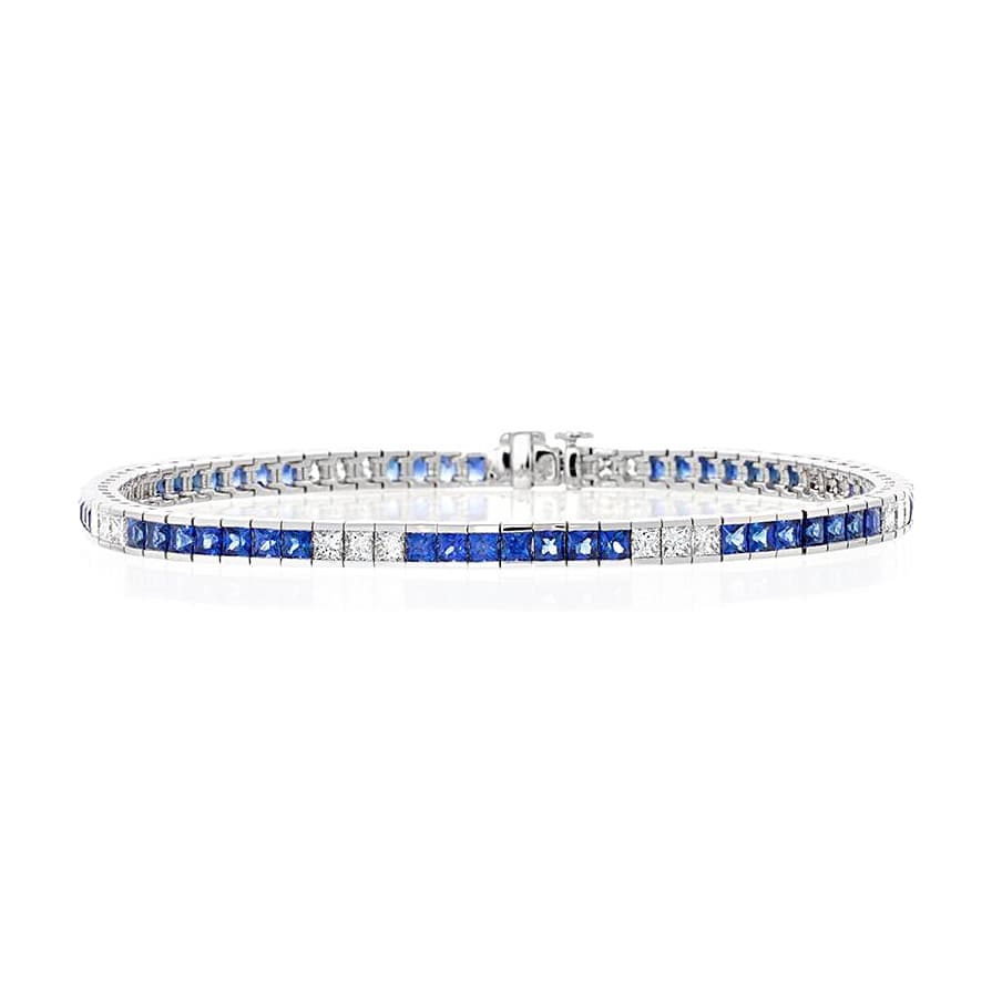 Blue Sapphire & Diamond Bracelet 0