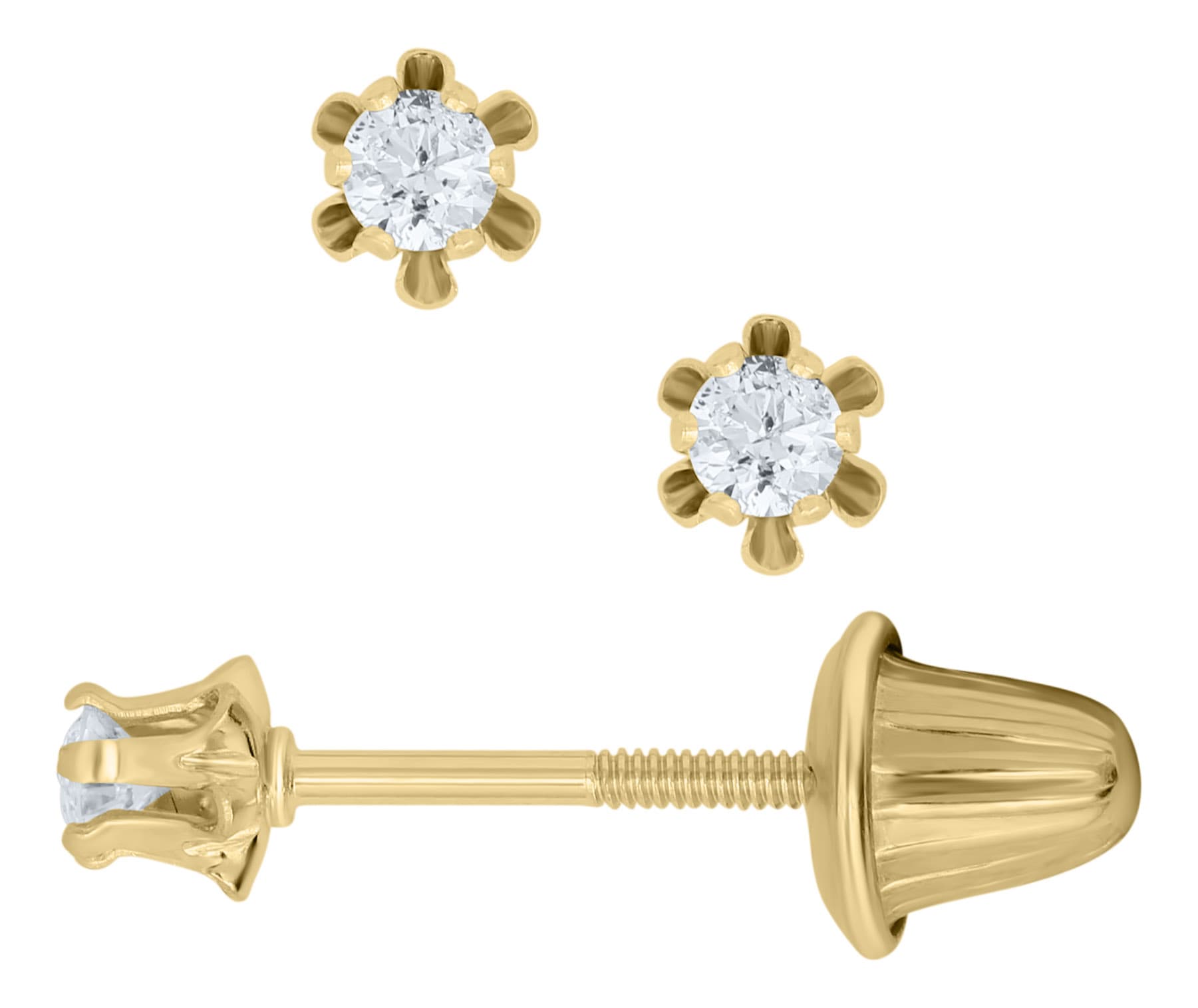  Stud Earrings for Women Gold Sutd Earrings Screw Back