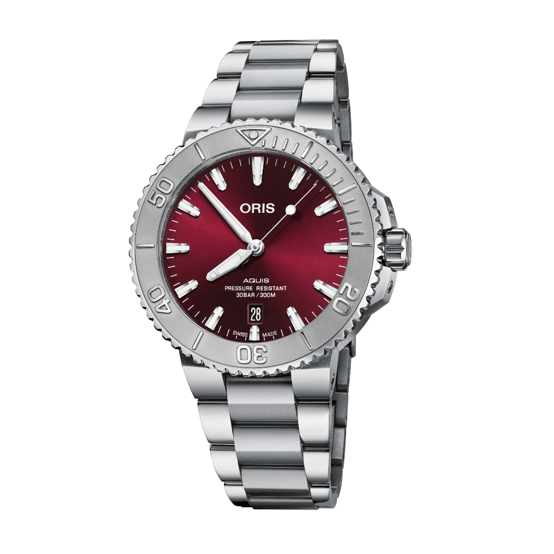 Oris Aquis Date Relief with Red Dial, 41.5mm 0