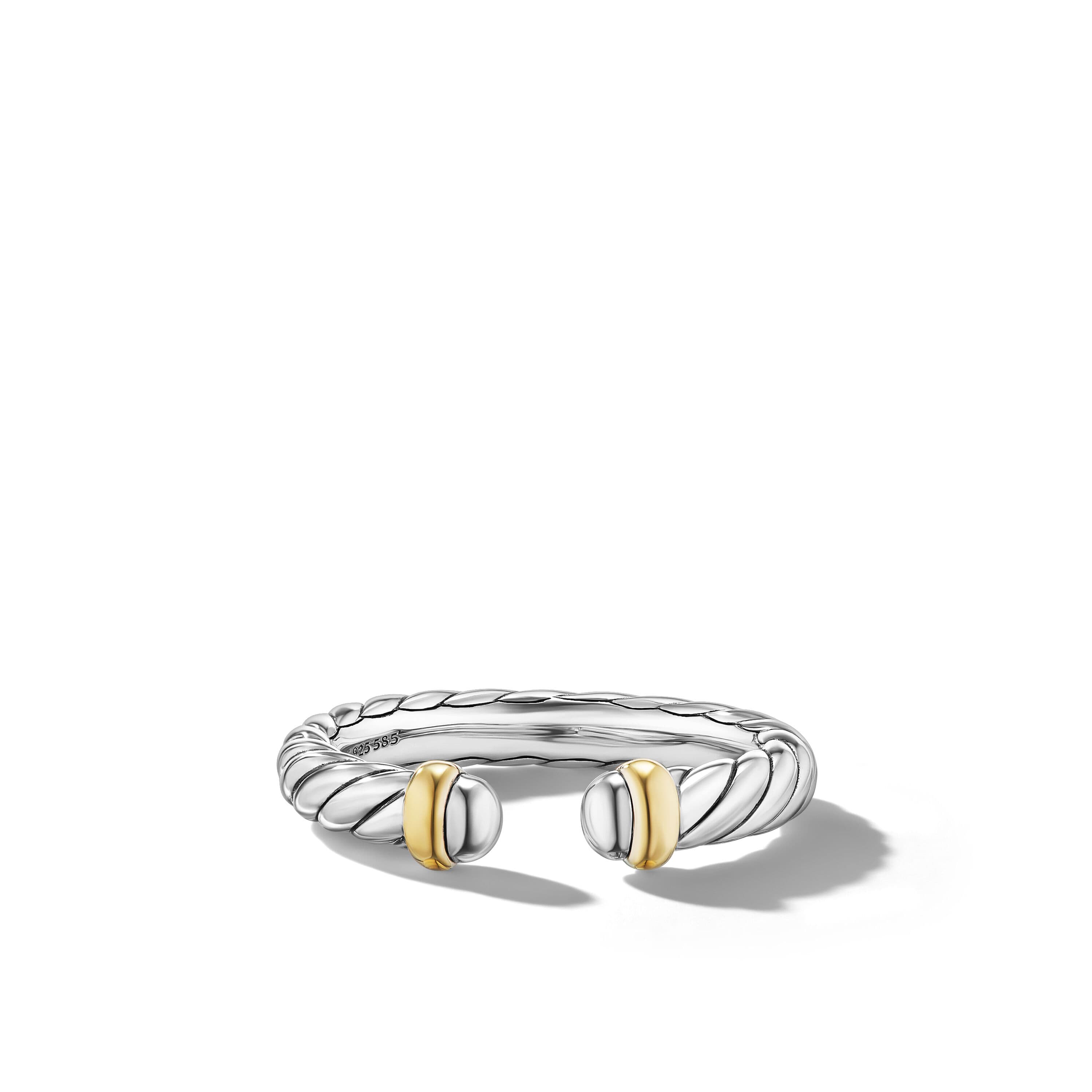 David Yurman Petite Cable Open Style Ring, Size 6