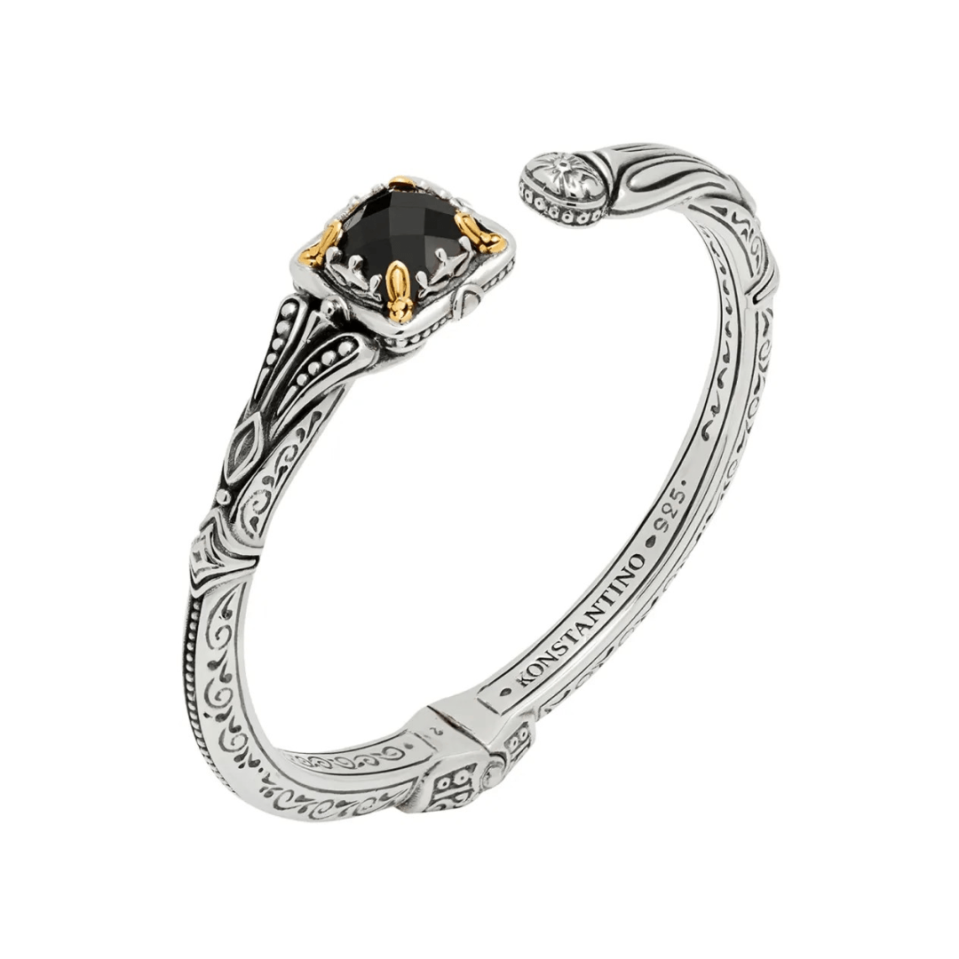 Konstantino Anthos Black Onyx Ring | Lee Michaels Fine Jewelry store
