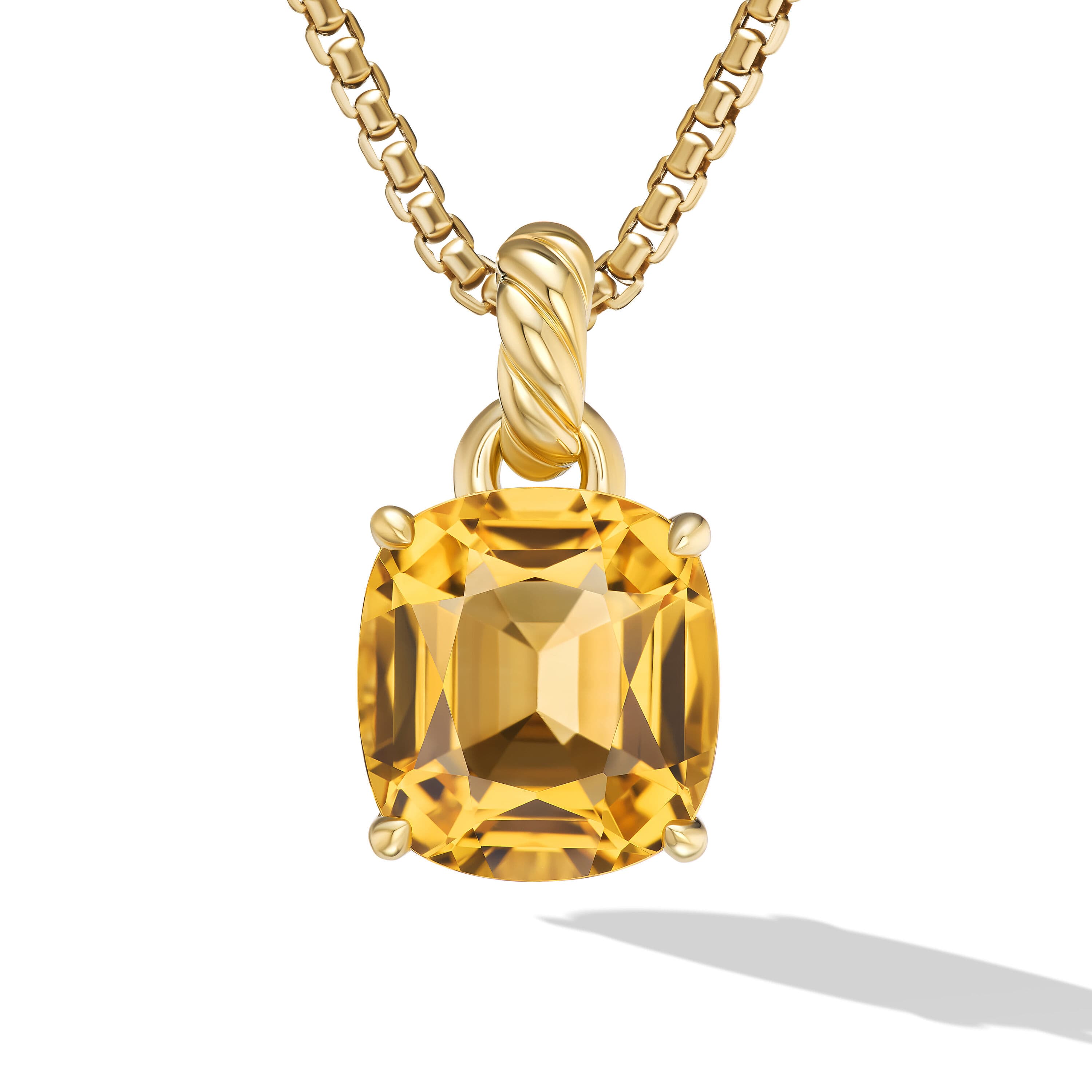 David Yurman Marbella Pendant in Gold with Citrine