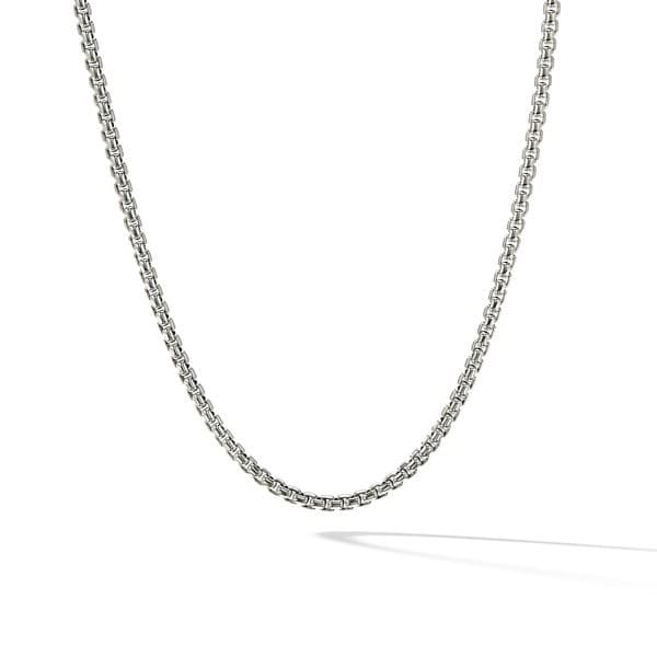David Yurman 3.6mm Box Chain Necklace with Gold Accent, 18 Inches 0