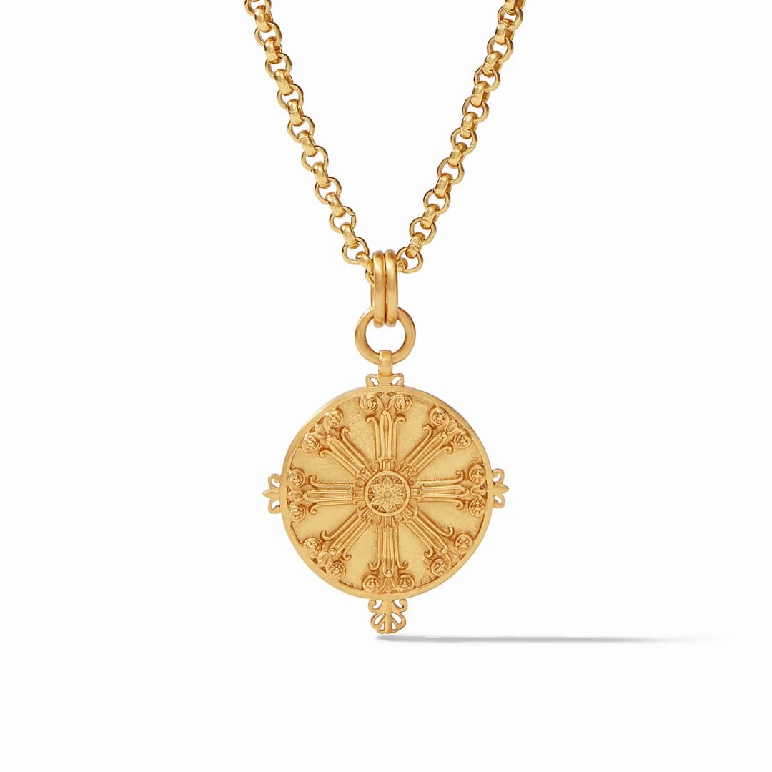 Beaded Lava & Brass Necklace JVNBS0017-LV - Mardo K Fine Jewelry