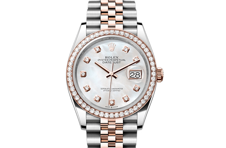 Rolex in Oystersteel and gold, M126281RBR-0009 | Lee Michaels Jewelry