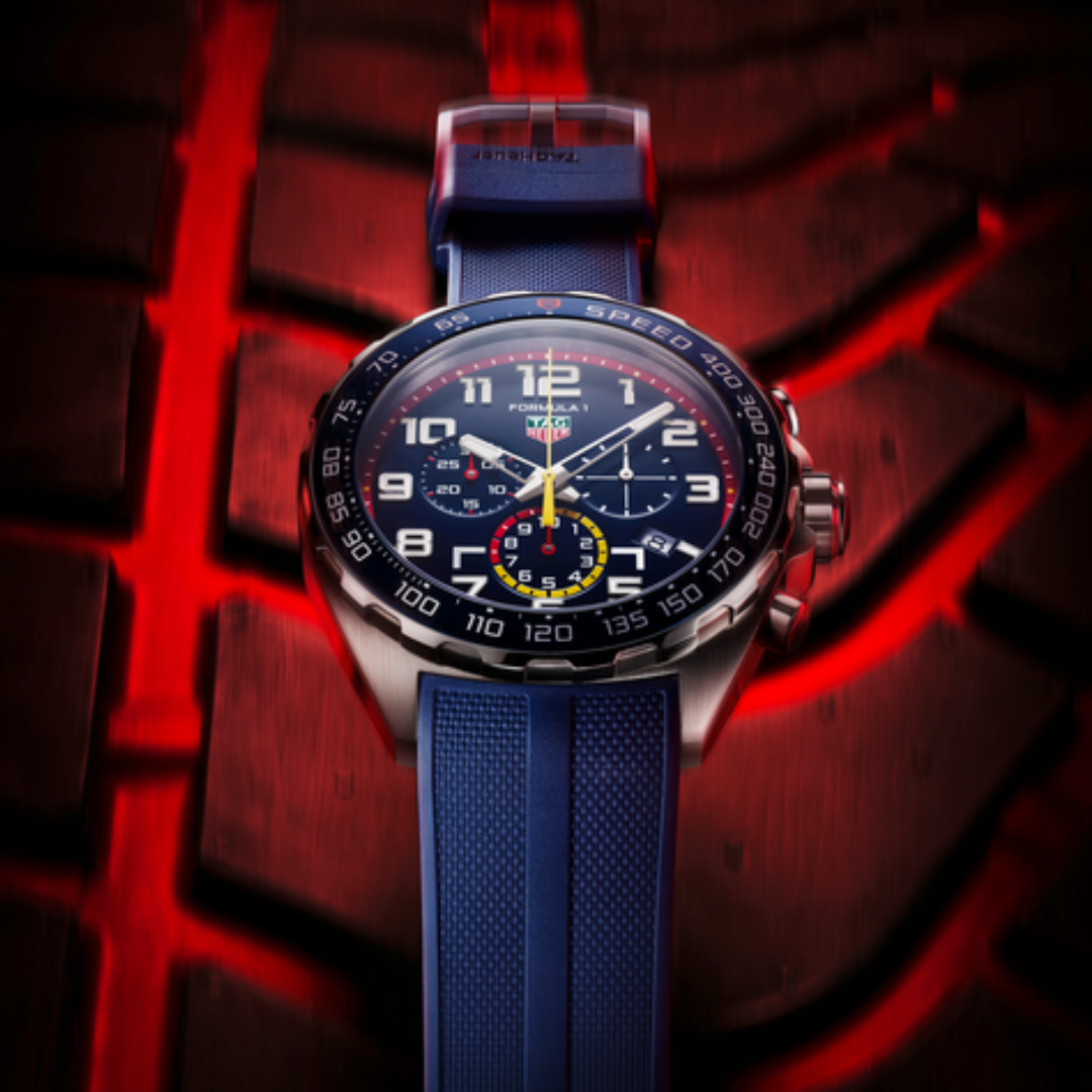 TAG Formula 1 X Red Bull Racing Quartz Watch with Rubber | Lee Michaels Fine Jewelry