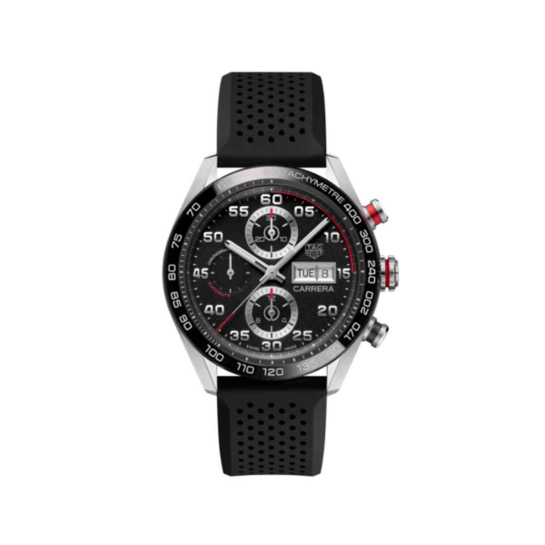 TAG Heuer Carrera Calibre 16 Automatic with Black Rubber Strap | Lee  Michaels Fine Jewelry