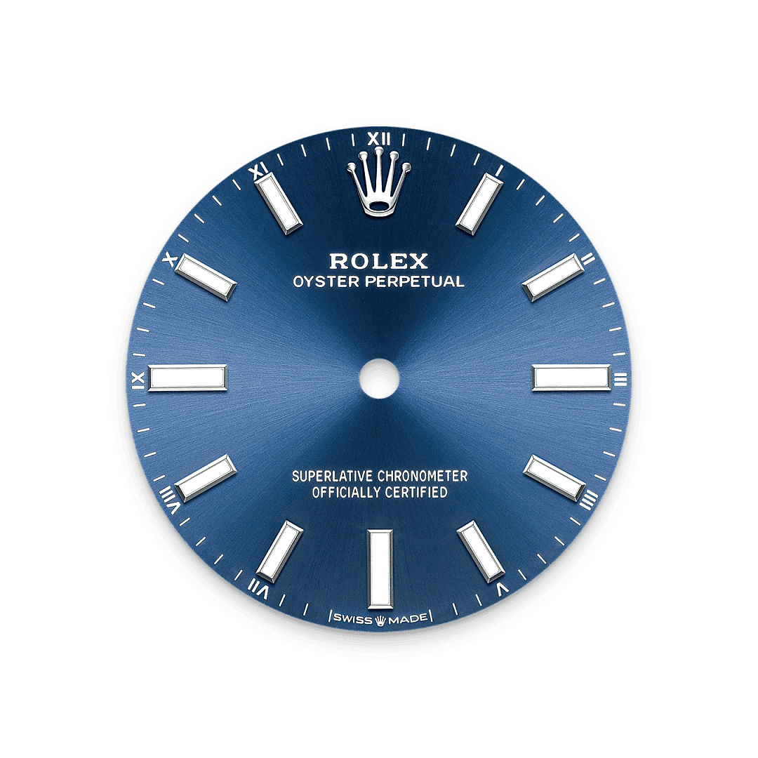 Bright blue dial