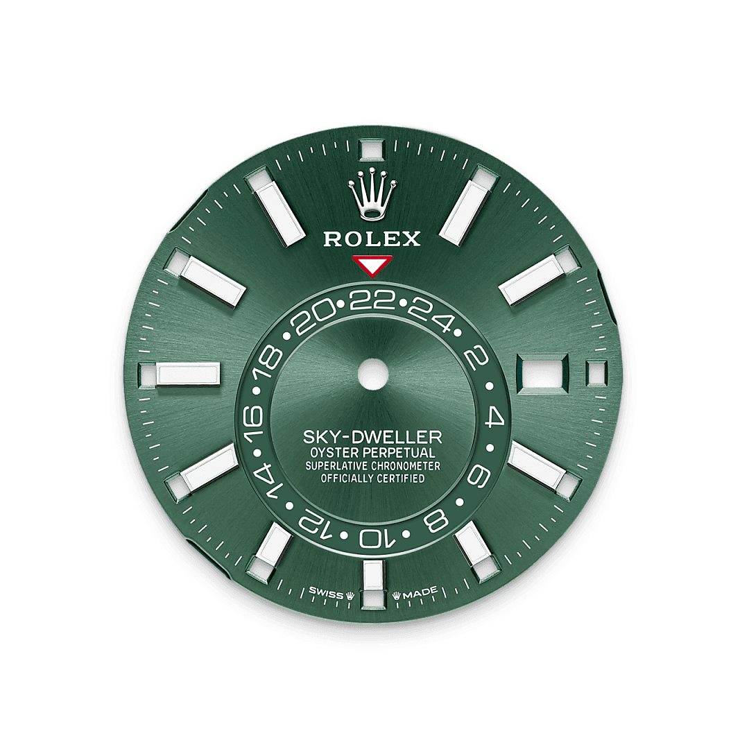 Mint green dial