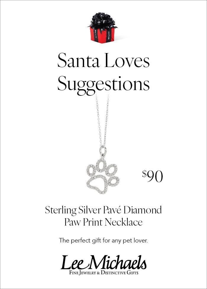 Advertised Diamond Paw Necklace, Holiday 2023