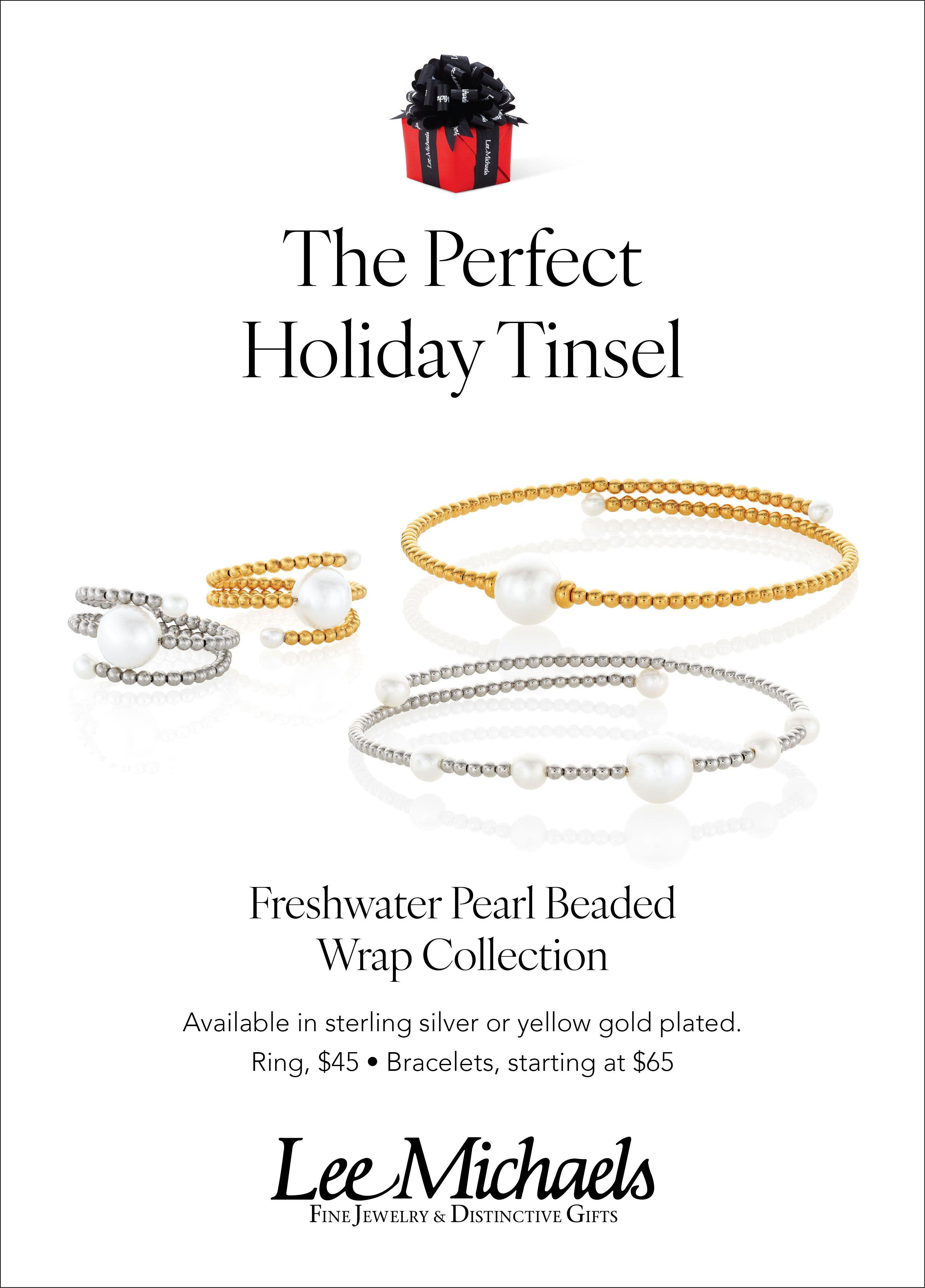 Advertised Wrap Collection with Pearl, Holiday 2023 