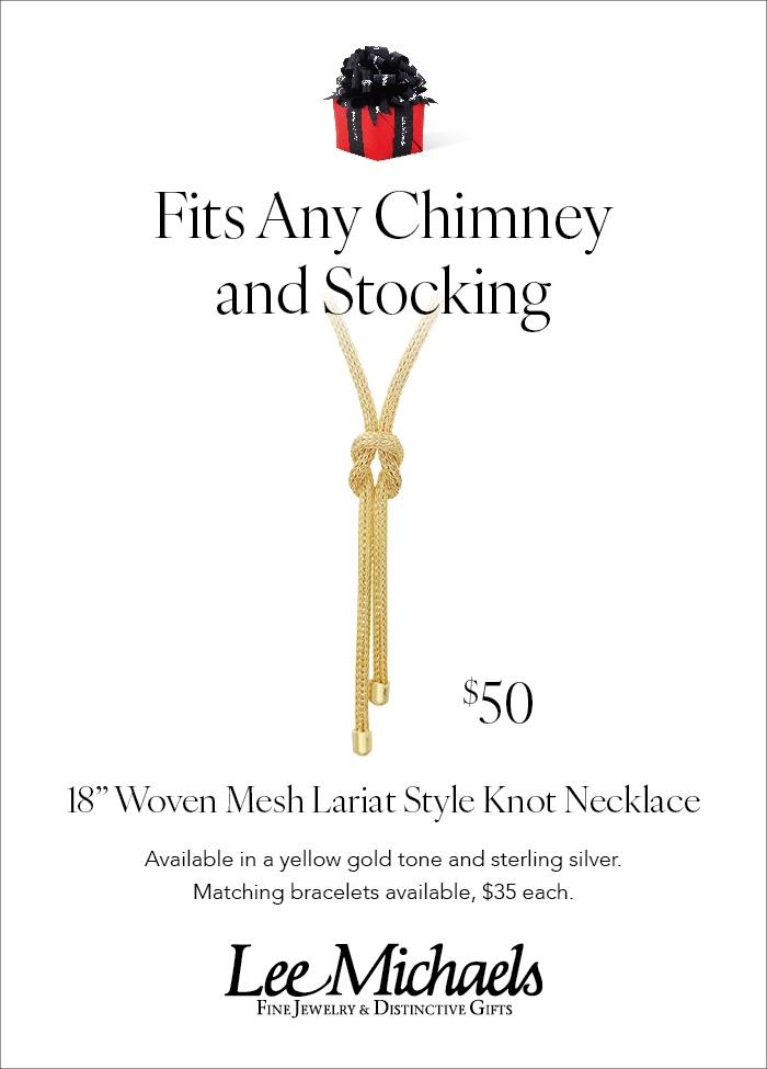 Advertised Knot Lariat Necklace, Holiday 2023