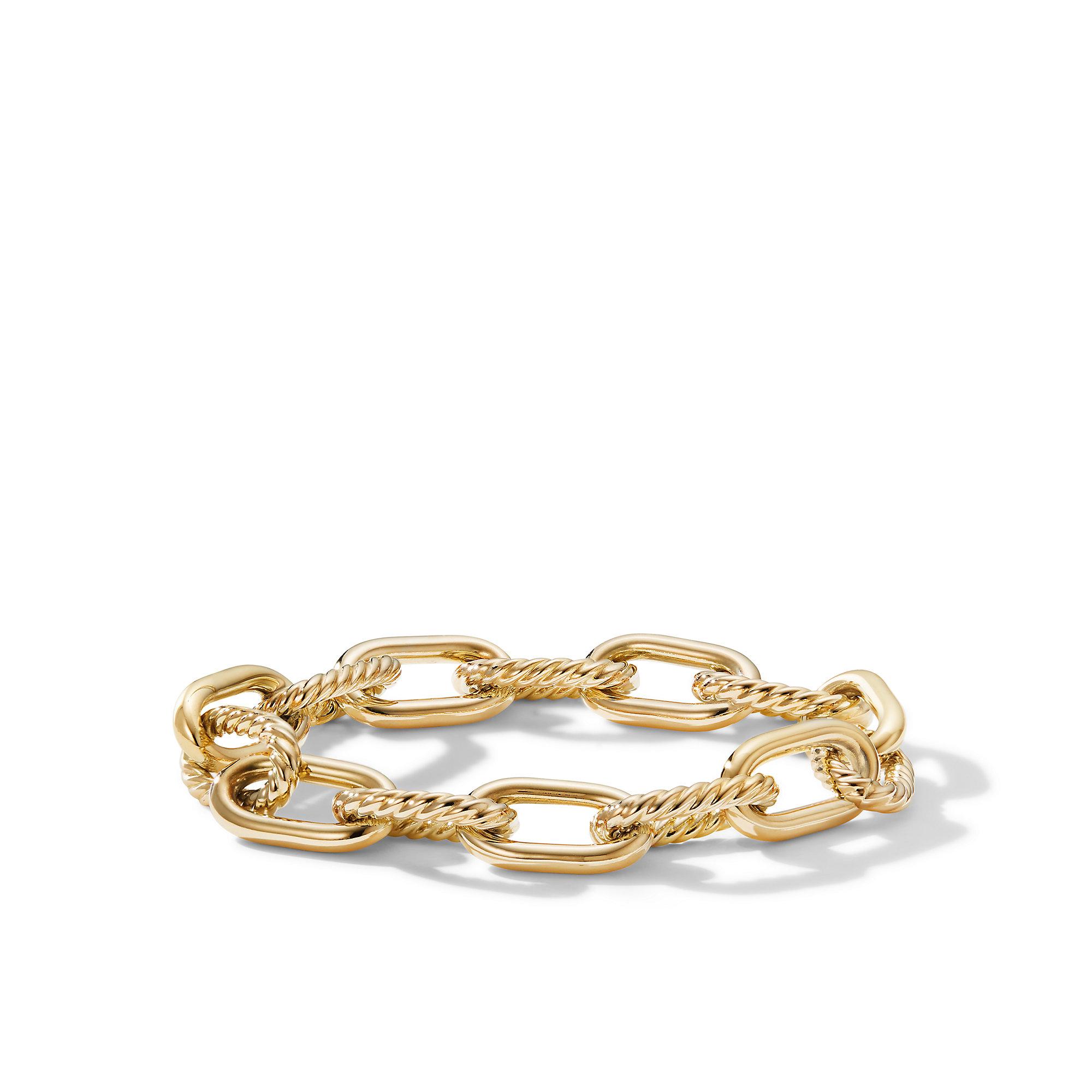 David Yurman DY Madison Chain Link Bracelet in 18k Yellow Gold
