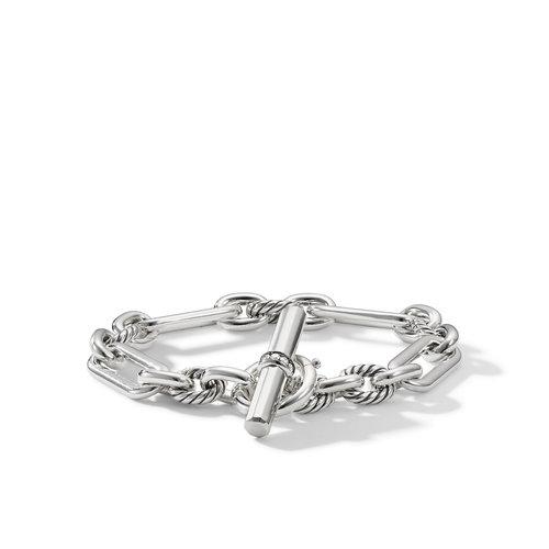 David Yurman Lexington Chain Bracelet with Diamonds, size large