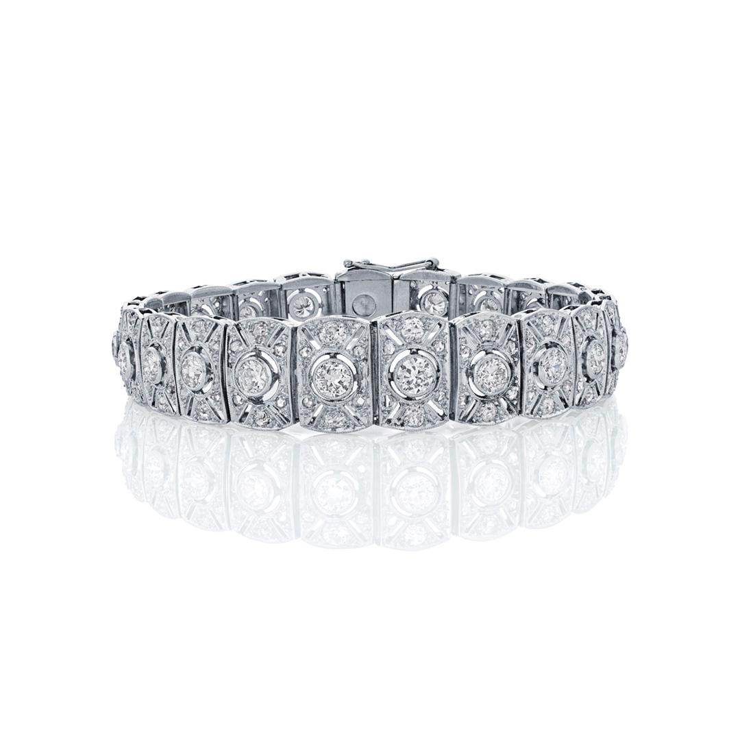 Estate Collection Victorian Diamond Link Bracelet