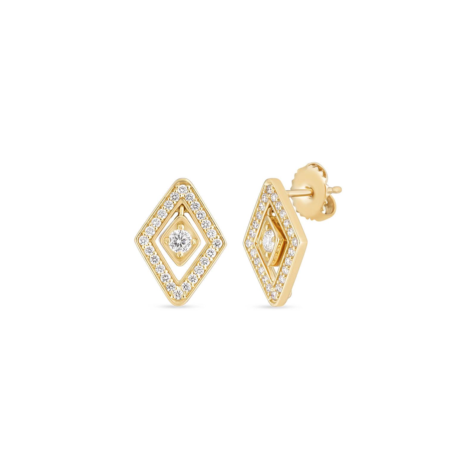 Roberto Coin Diamante Diamond Stud Earrings 0