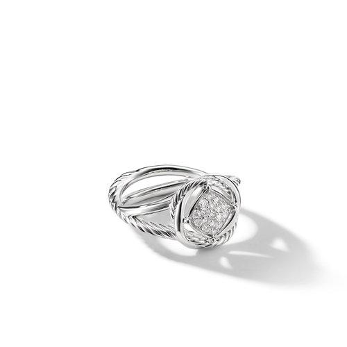 David Yurman Infinity Ring with Diamonds, size 7