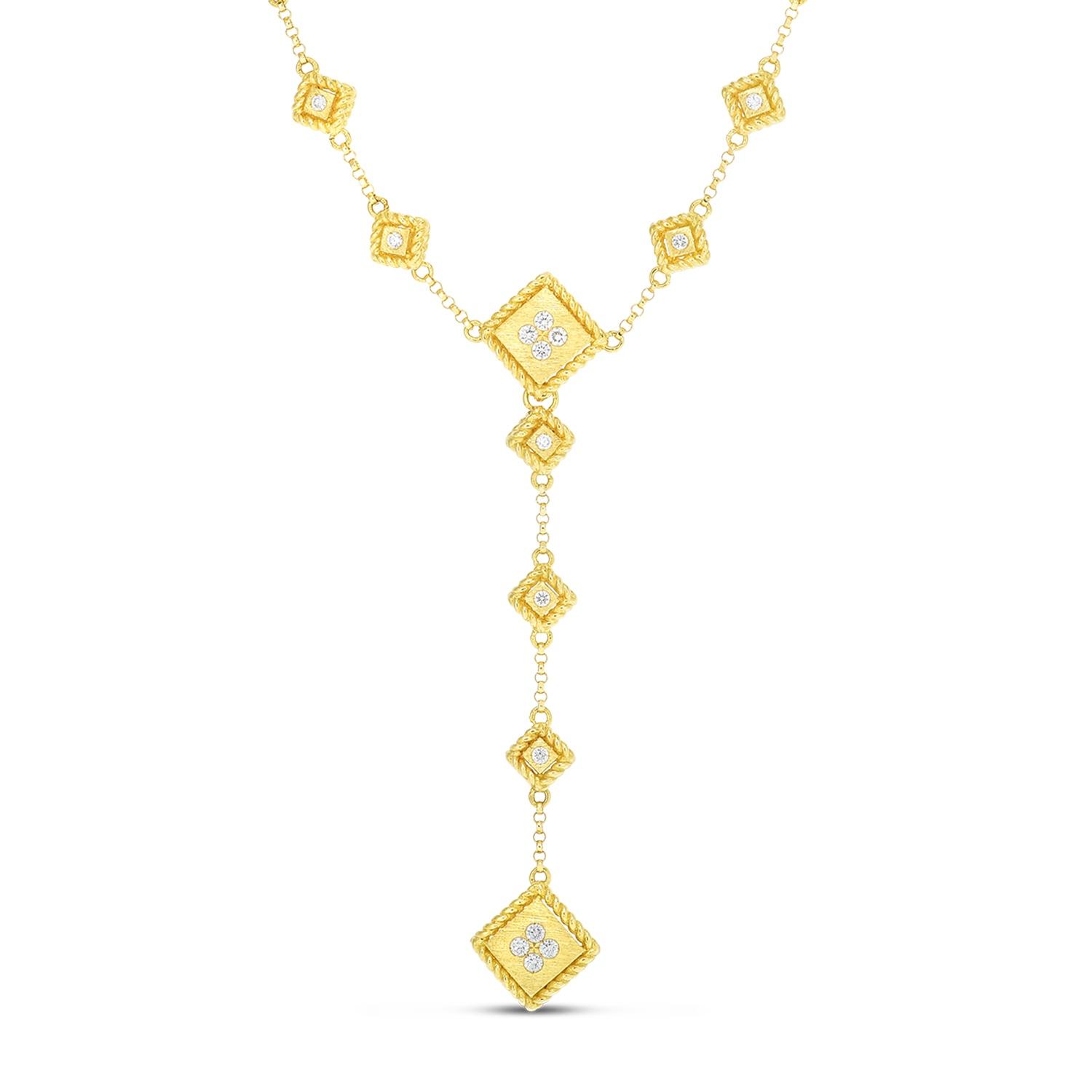 Roberto Coin Palazzo Ducale Diamond Lariat Style Necklace 0
