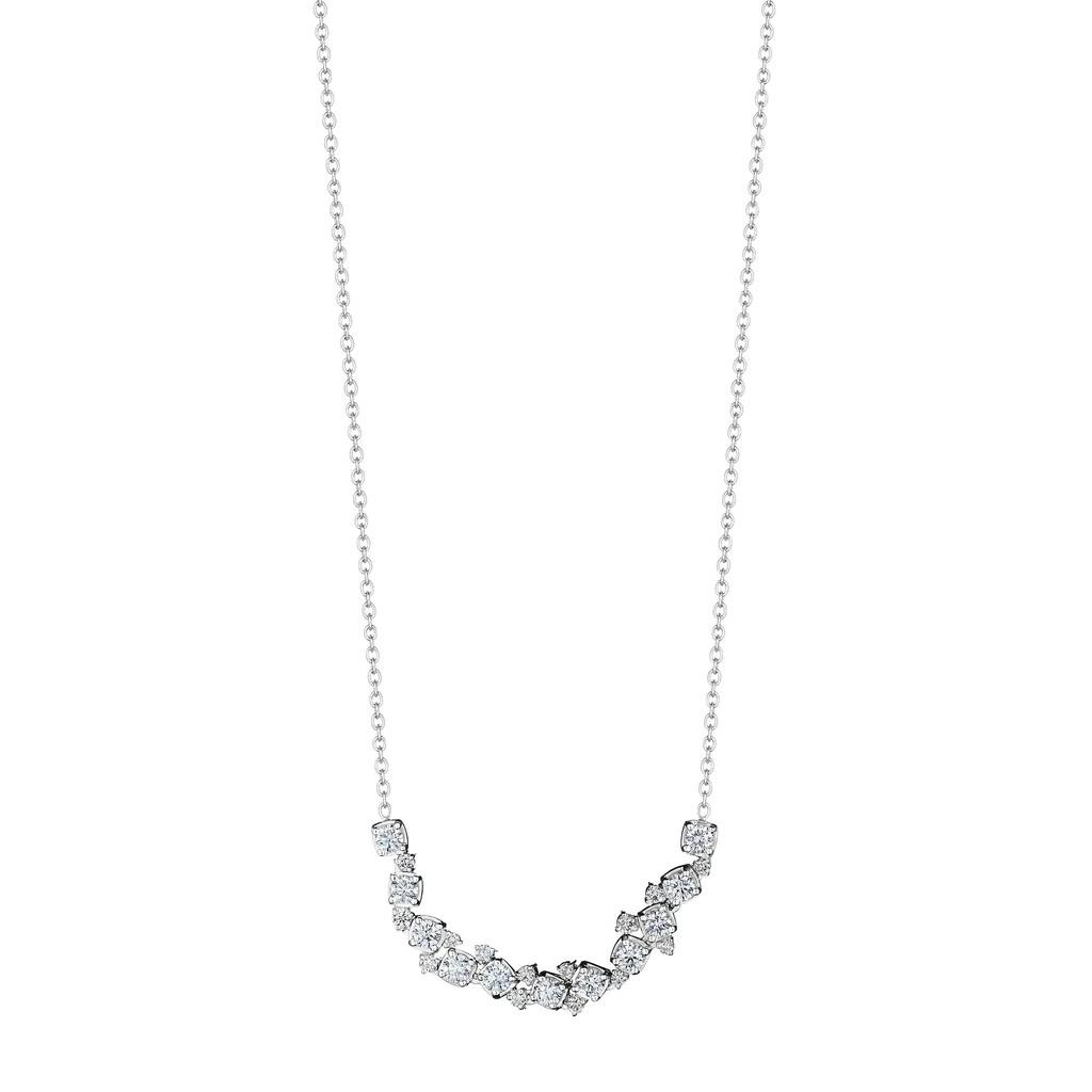 Penny Preville White Gold Petite Confetti Diamond Necklace