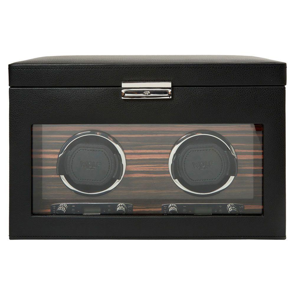 WOLF Roadster Double Watch Winder with Storage 0