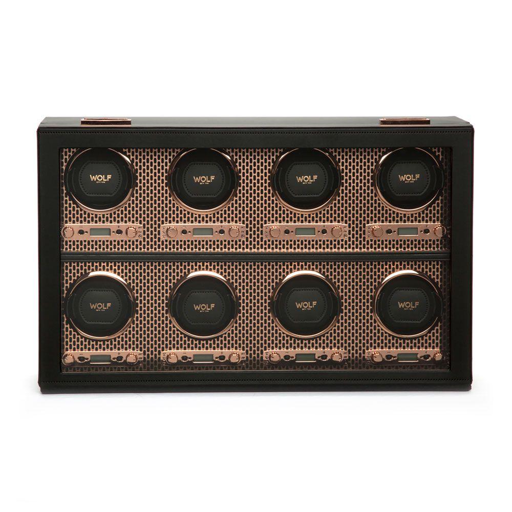 WOLF Axis 8 Piece Watch Winder in Copper 0