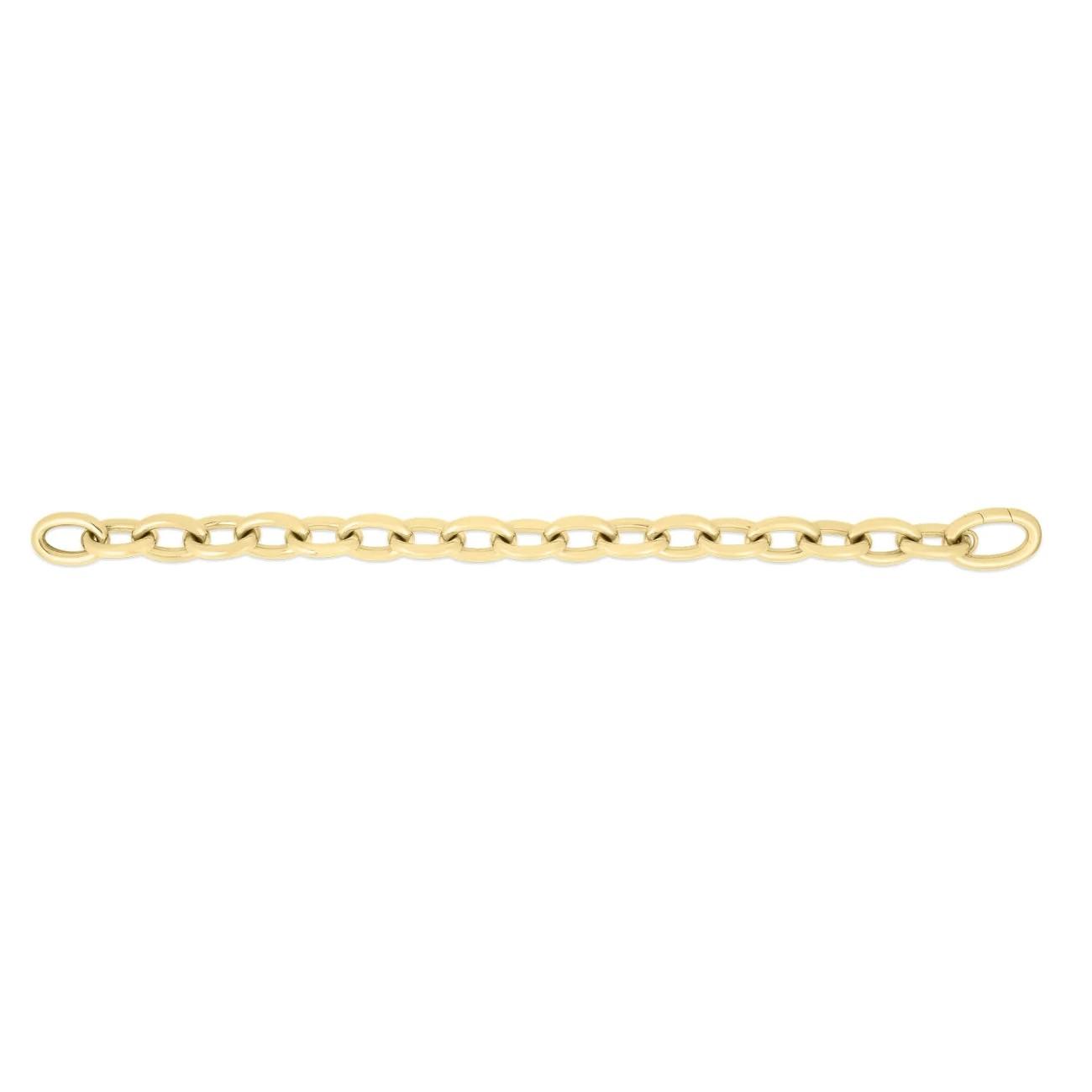 Roberto Coin Yellow Gold 7 inch Oval Link Bracelet